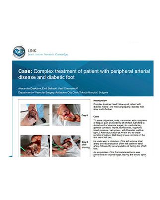 Imagem capa Caso Clínico: Tratamento de paciente com doença arterial periférica e ferida diabética no pé