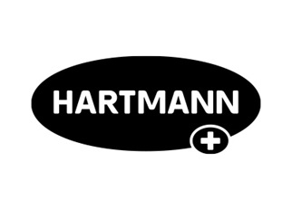 Čiernobiely variant loga HARTMANN si zachováva všetky grafické prvky.