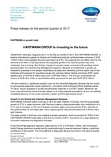 Press Release for the second quarter of 2017
