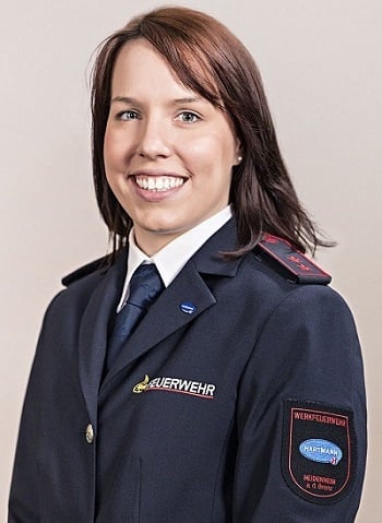 Portrait shot of Antonia Cappiello in her uniform.