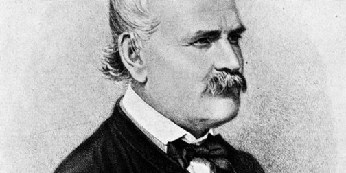 Historical portrait of Dr Ignaz Semmelweis