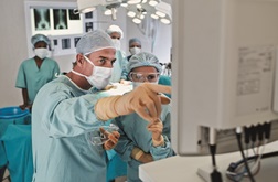 Doctor in a surgery room wearing Foliodress Gown