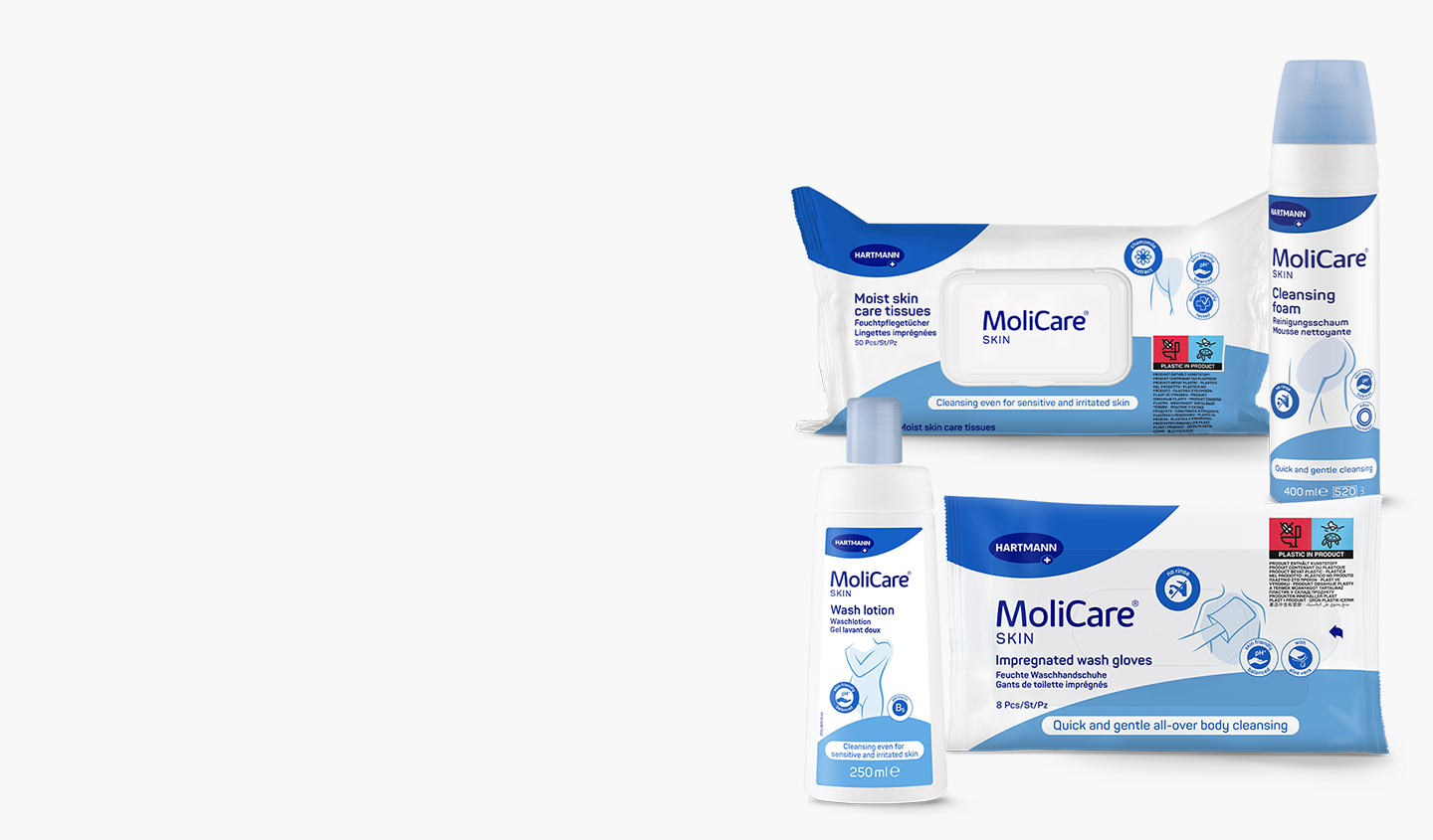 Cleanse the Skin with the MoliCare® Skin CLEAN Range