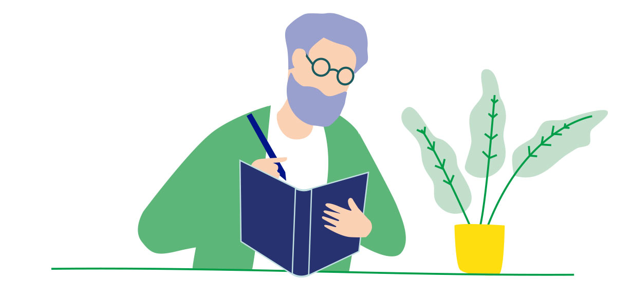 man using a bladder diary 