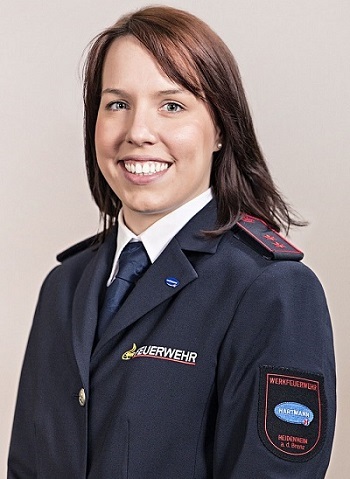 Portrait shot of Antonia Cappiello in her uniform.