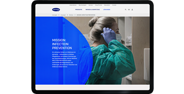 Screen MIP Startseite auf Tablet