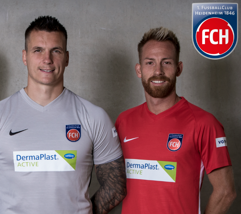 FCH Spieler mit neuem Trikot