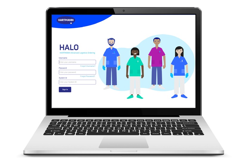 halo login screen