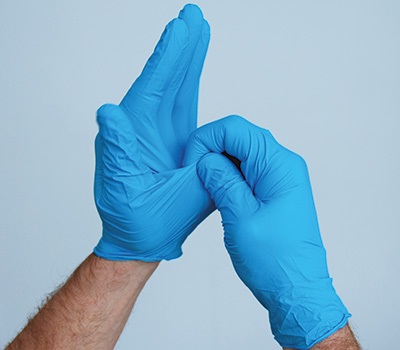 Handschuh ausziehen