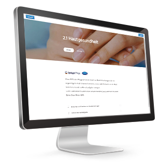Monitr mit E-Learning Tool Springerpflege