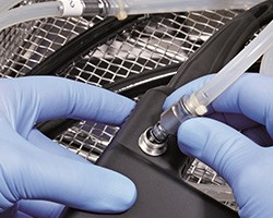 Ukázka z automatického reprocessingu endoskopů