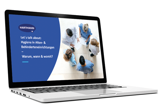 Webinarvorschau auf Laptop