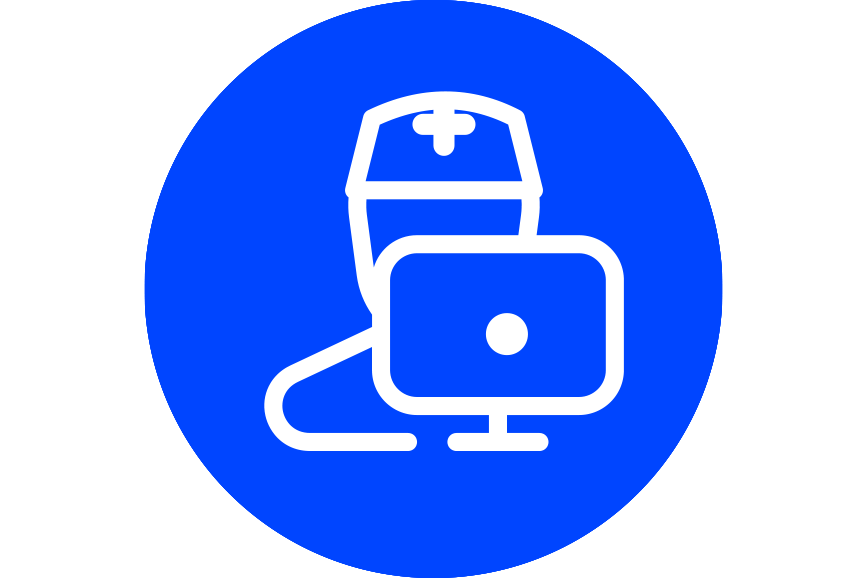 blauer Icon Indiviudalisierung