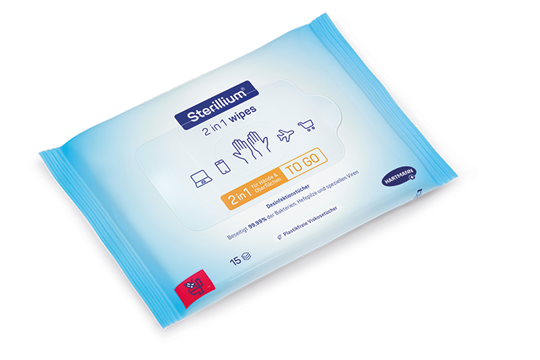 Sterillium® 2 in 1 Packshot schräg