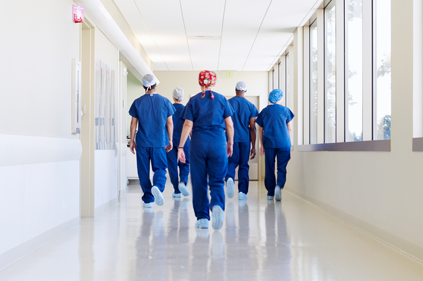 Nurses in a hospital