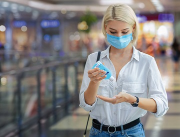 Germans are conscientious about hand hygiene and wearing masks in daily life with COVID-19.