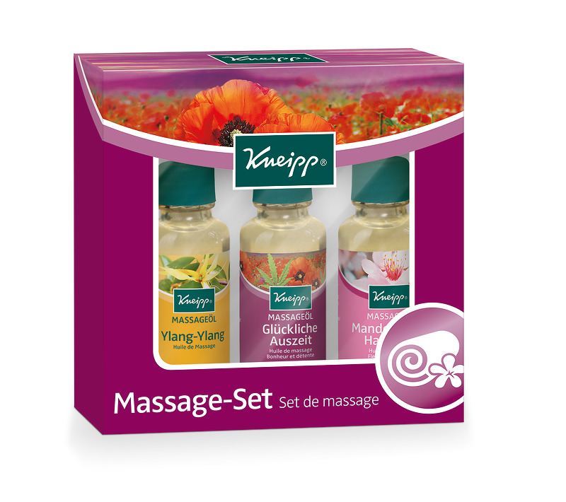 Chcete tip na dárek k svátku svatého Valentýna a hledáte něco neobvyklého? Dárková sada tří masážních olejů Kneipp.