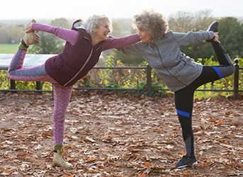 Frauen beim Sport in der Natur