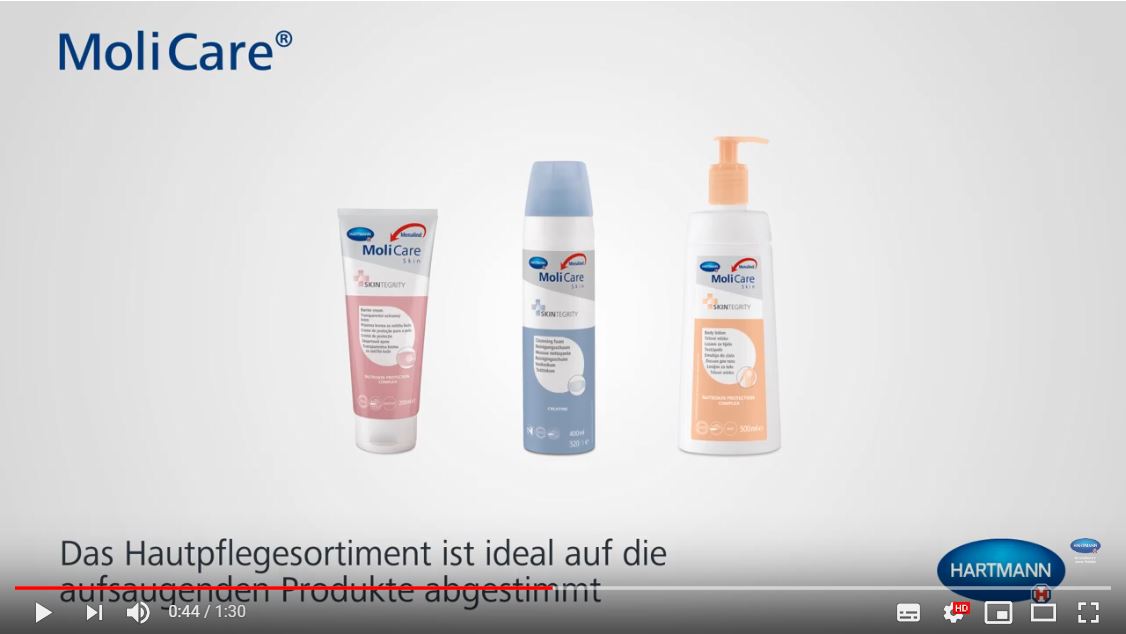 Video richtige Hautschutzprodukt bei Inkontinenz