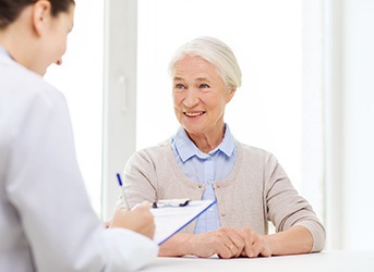 Befragung einer Seniorin