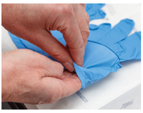 Hineingreifen in Pehasoft nitrile Handschuh 