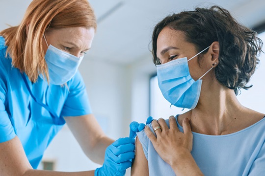 Impfung im Gesundheitskiosk