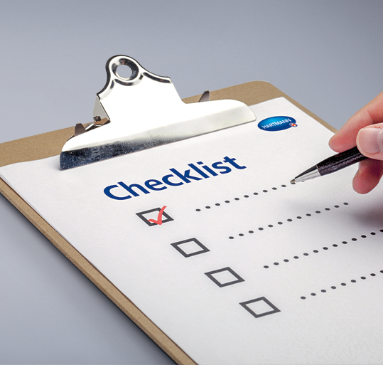 Klemmboard Checkliste