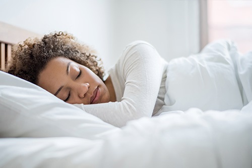 mujer durmiendo produndamente