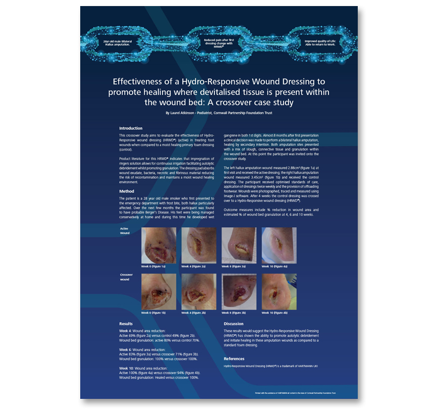 Poster image overview written by Podiatrist, Laurel Atkinson and supported by HARTMANN UKI