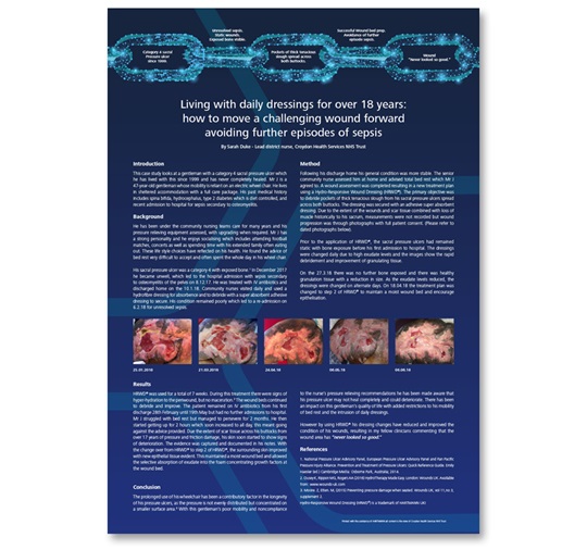 Poster image overview written by Sarah Duke, Lead District Nurse and supported by HARTMANN UKI