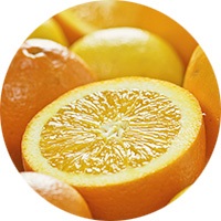 aufgeschnittene Orange