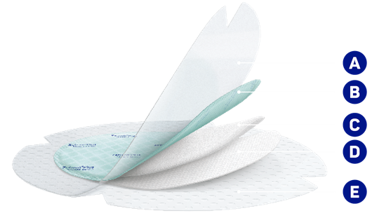 Produktaufbau Zetuvit Plus silicone Border