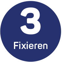 Bubble 3 fixieren blau
