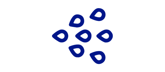 Tropfen blauer Icon