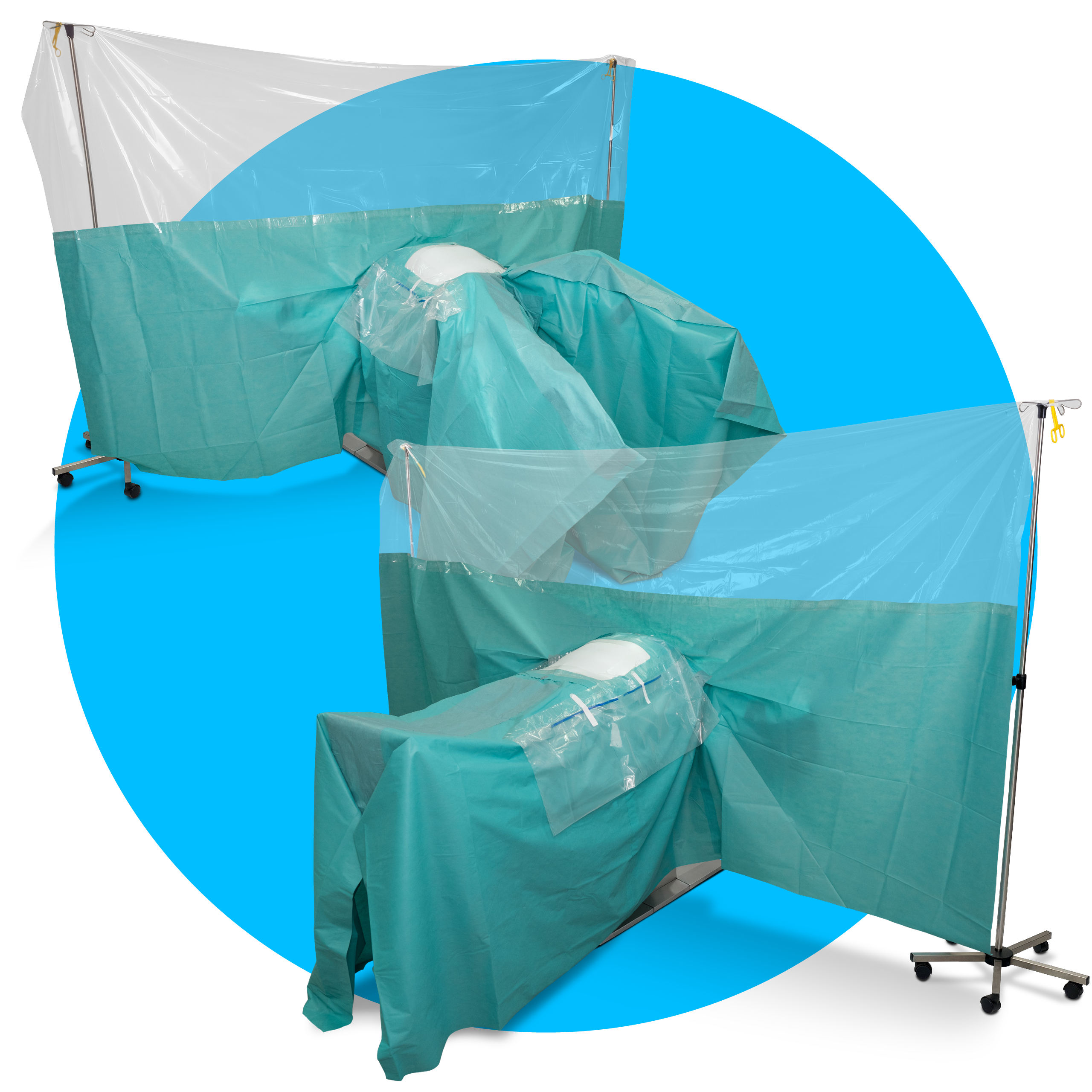 Drape in two positions.