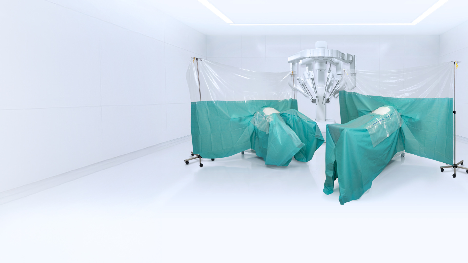 One-Drape for Robotic Laparoscopy. Two positions.