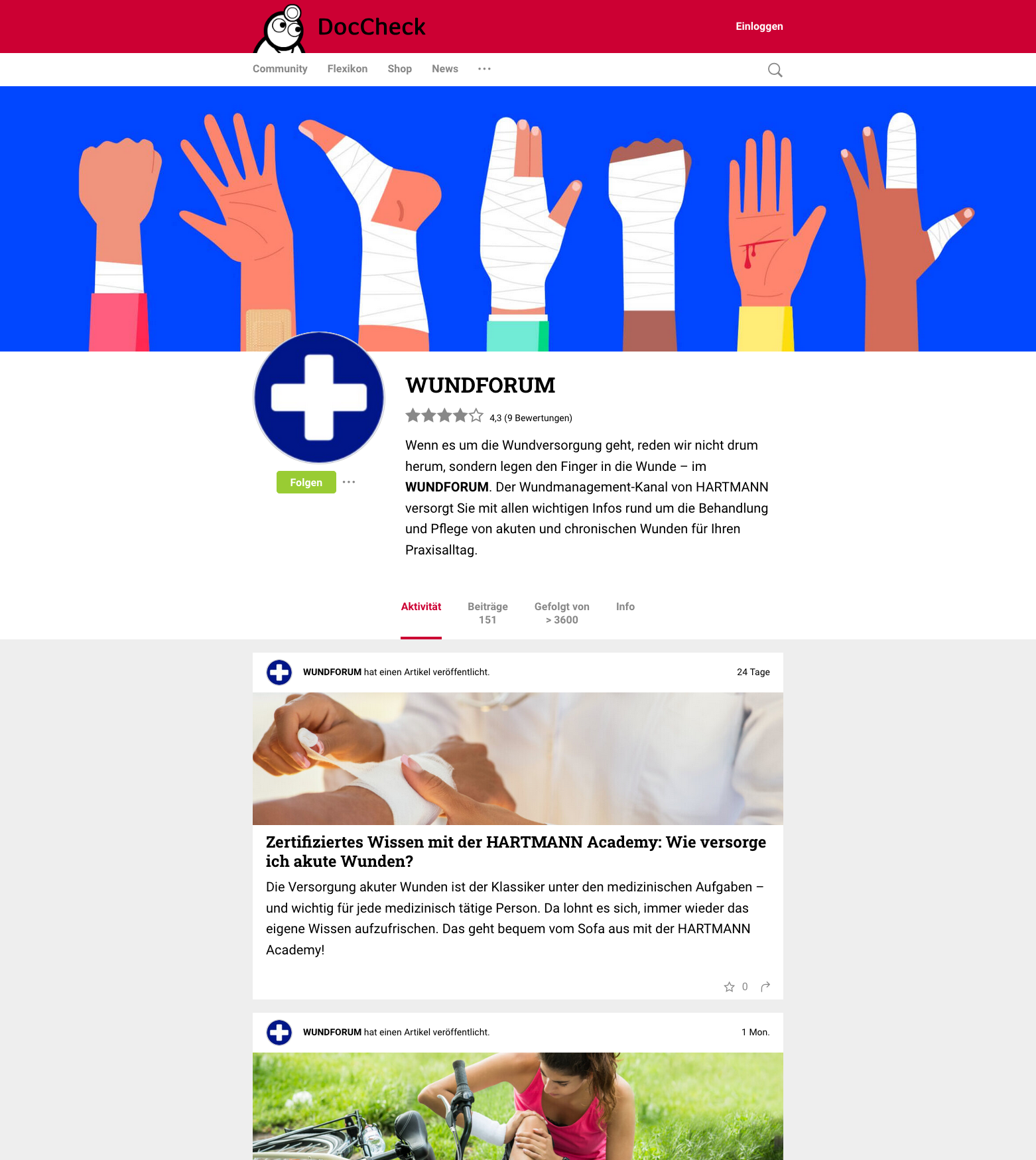  Illustration of diverse hands with bandages, representing wound care in a vibrant and informative online forum setting by WUNDFORUM.