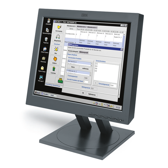 alter IBM Monitor mit HILMAS Anwendung