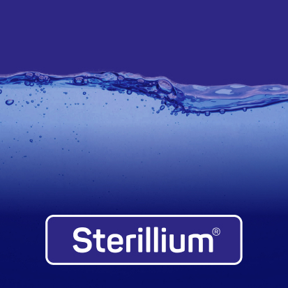 Die Worte „60 Jahre“ mit dem Sterillium®-Logo auf blauem Hintergrund.