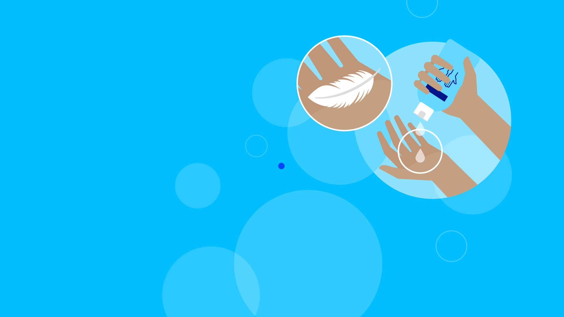  Image with illustrations on hand disinfection