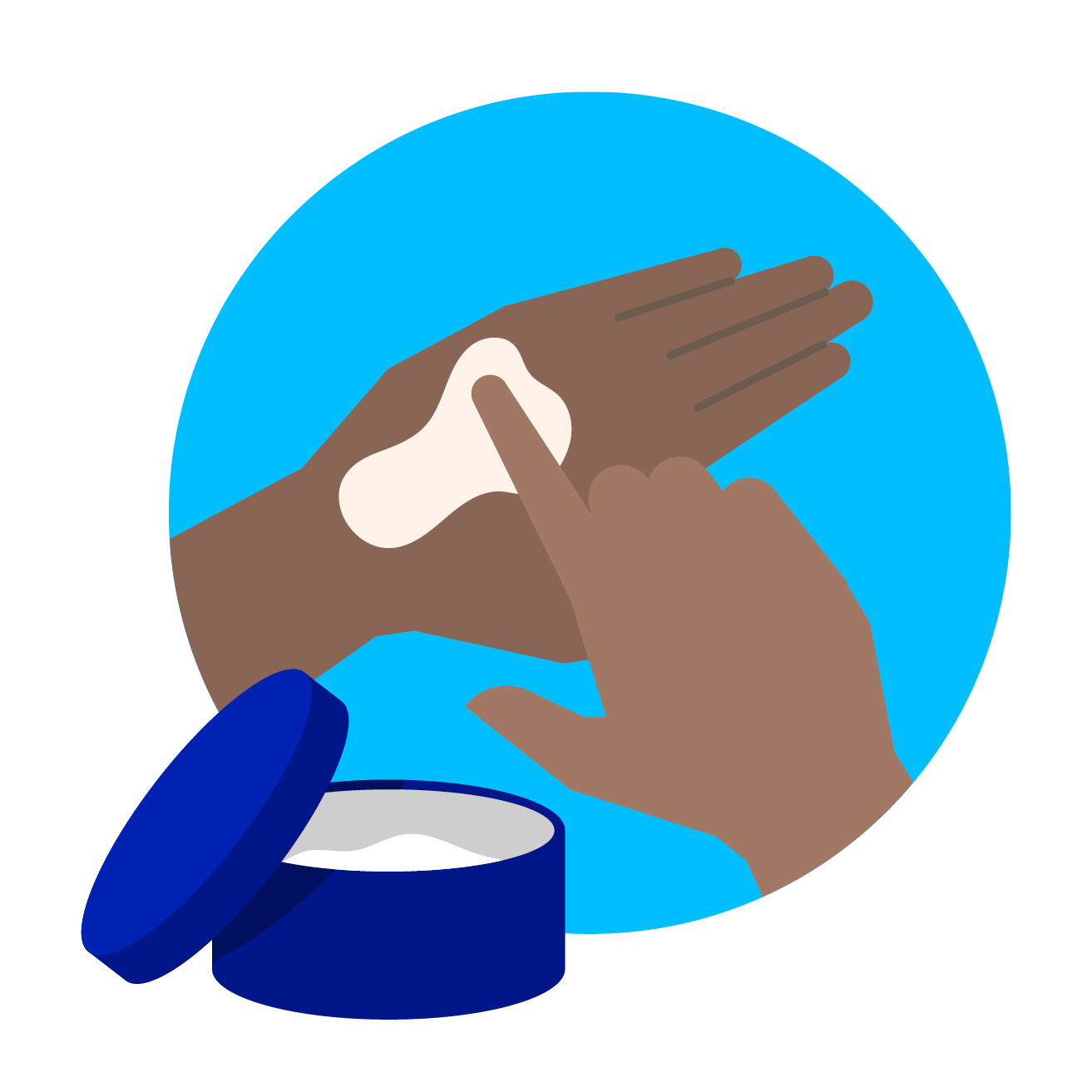  Illustration of skin care