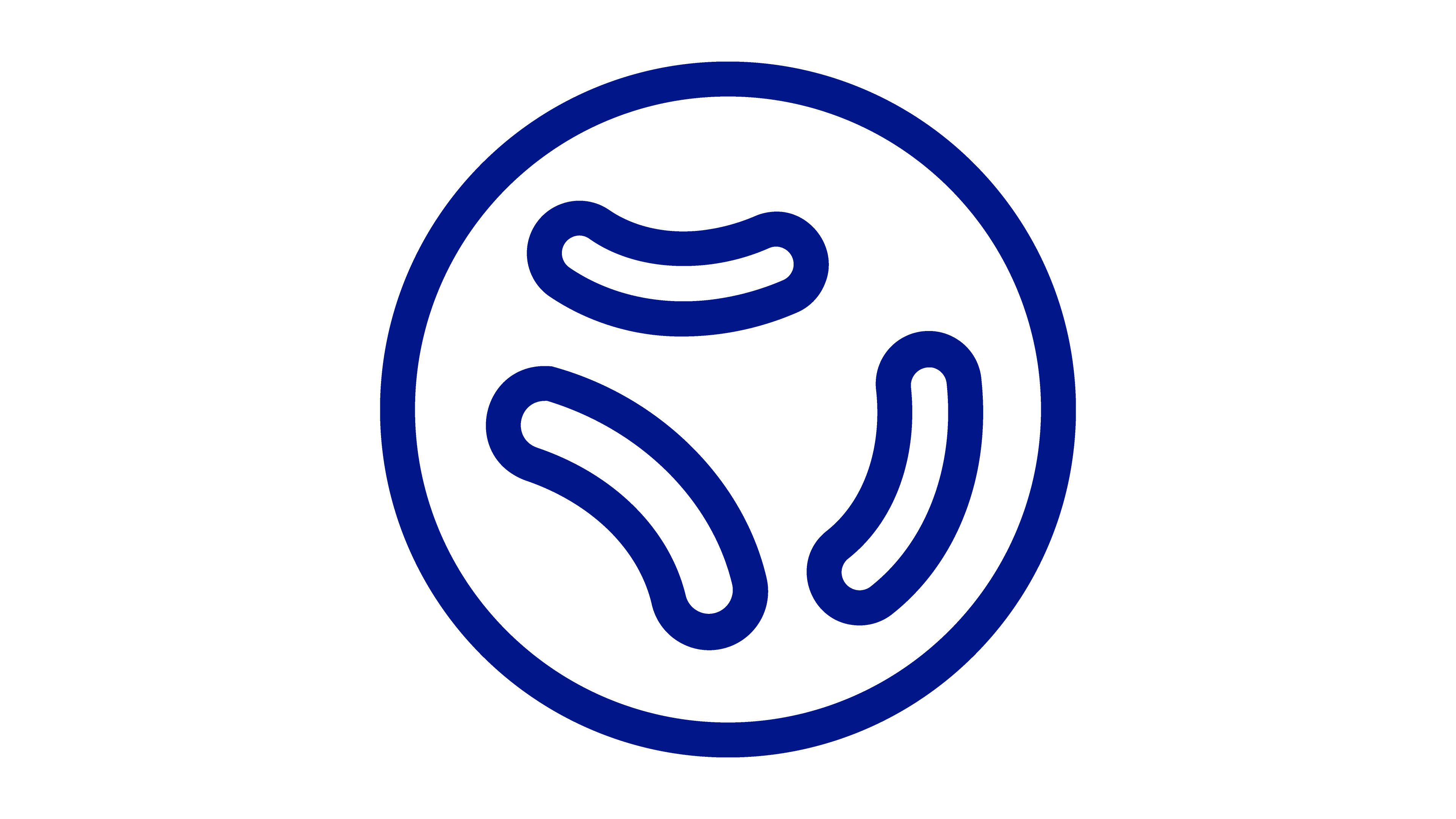 blaues Icon einer Petrischale