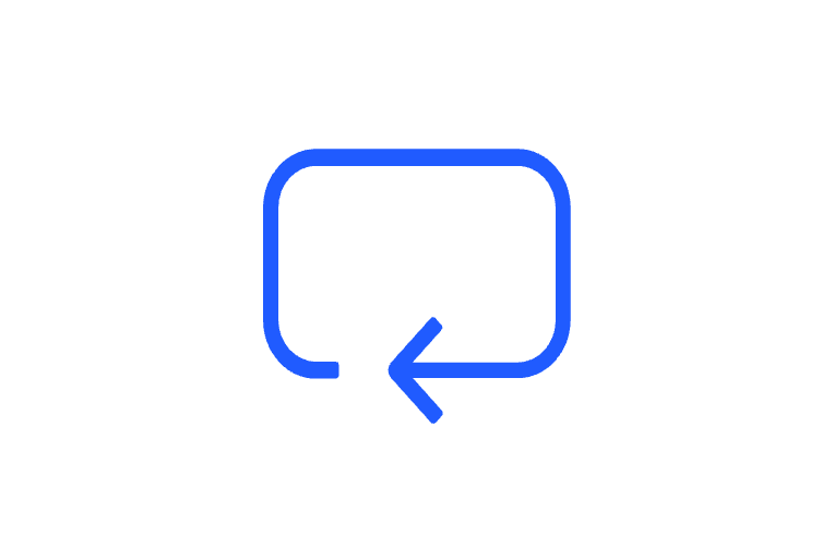 Icon of the arrow in circle