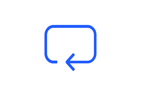 Icon of the arrow in circle