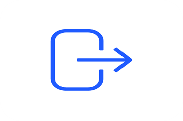 Icon of the arrow out