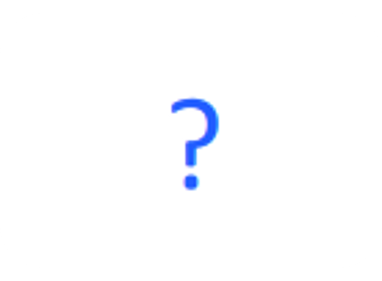 Icon of a question mark