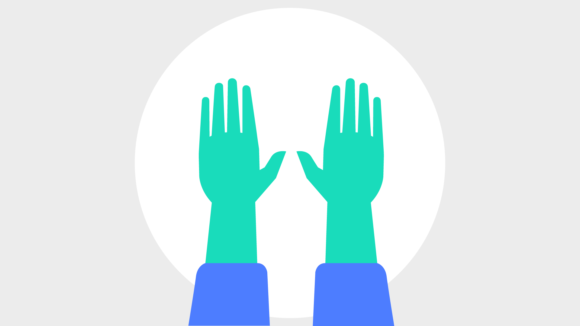 Illustration of surgical gloves and attire.