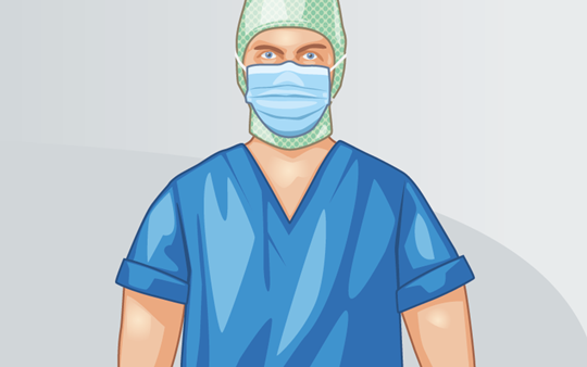 Illustration of human with a short sleeves shirt