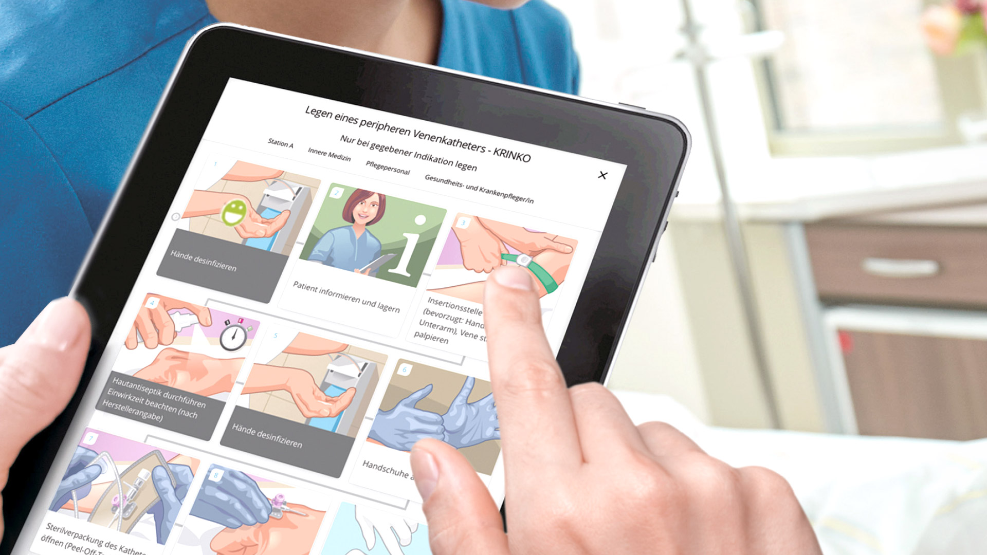 Illustration of MyHygiene virtual assistant