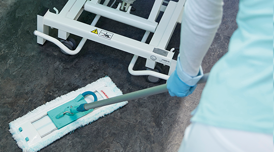 Image of a floor cleaning